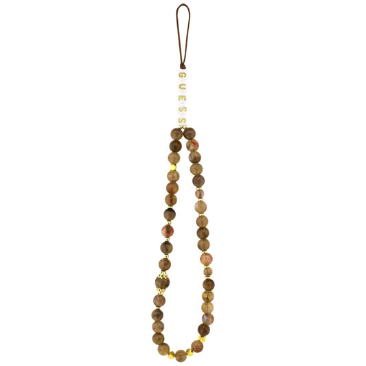 Funda para Apple iPhone 16, Guess, 4G Classic Logo con Correa, Marrón