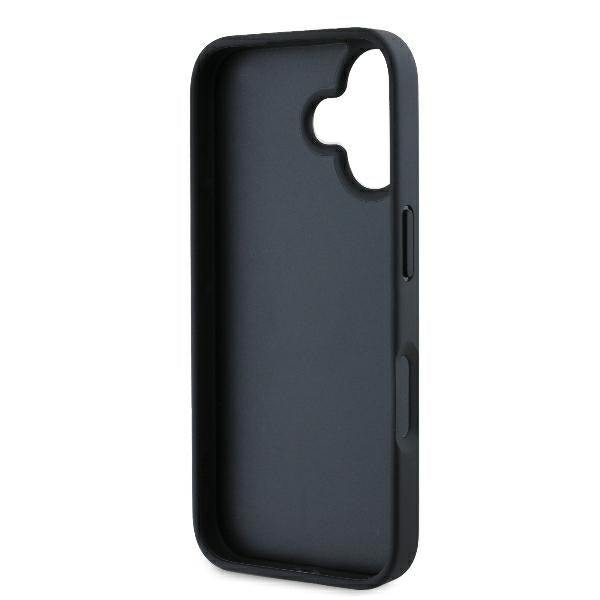 Funda para Apple iPhone 16, Karl Lagerfeld, Monograma Cabeza de Karl, Negra