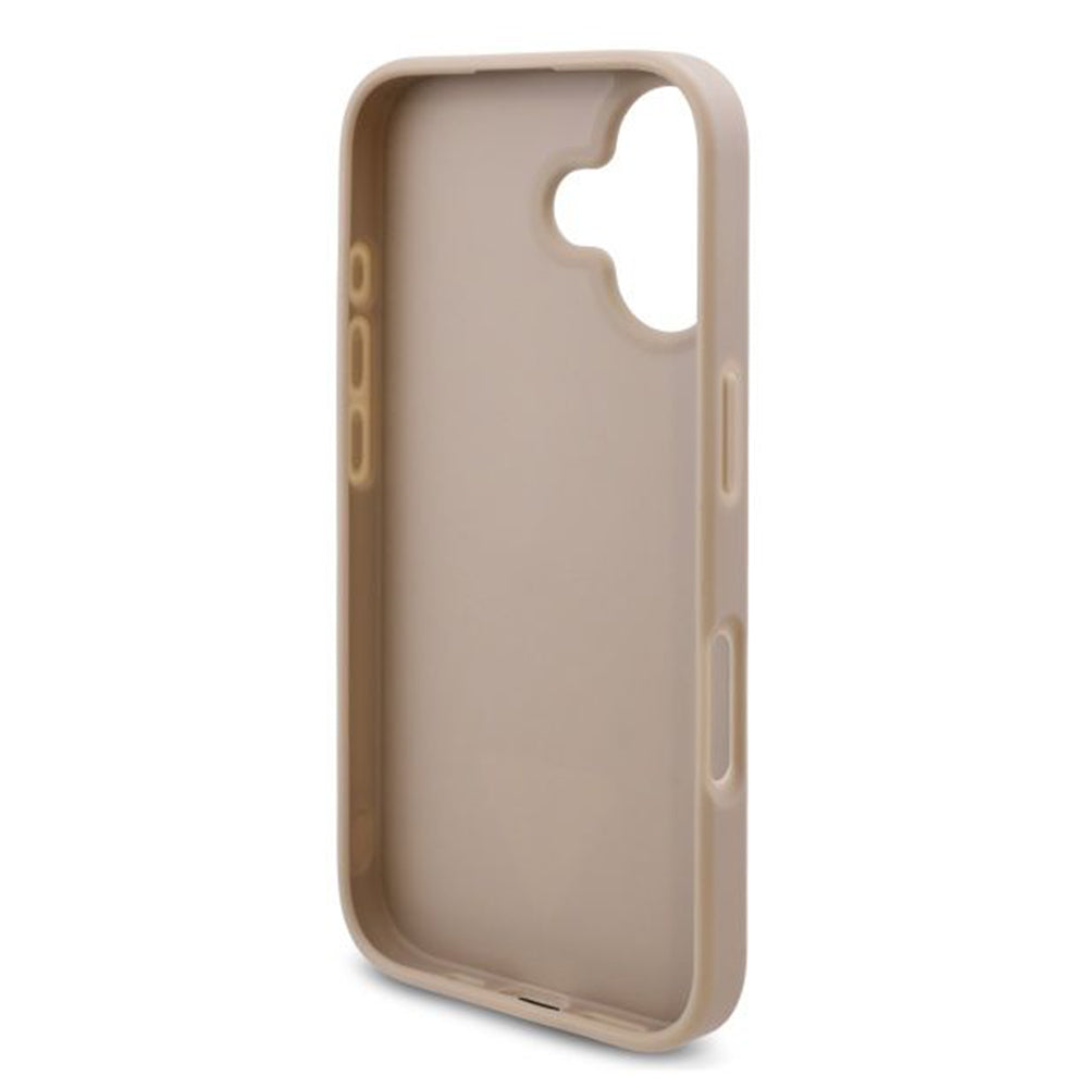Funda para Apple iPhone 16 Plus, Guess, 4G Triangle Logo, Blanca