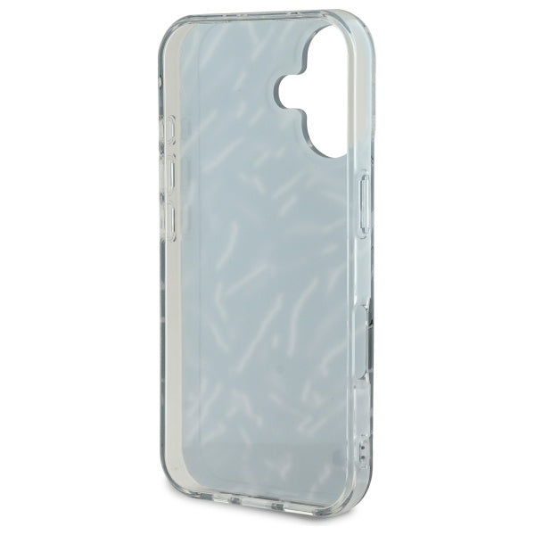 Funda para Apple iPhone 16 Plus, Karl Lagerfeld, Zebra with Cord Strap, Morado
