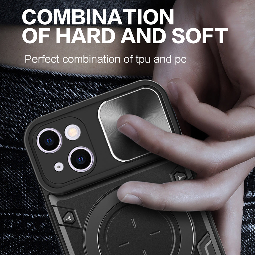 Funda para Apple iPhone 16 Plus, Techsuit, CamGuard Pro, Negra