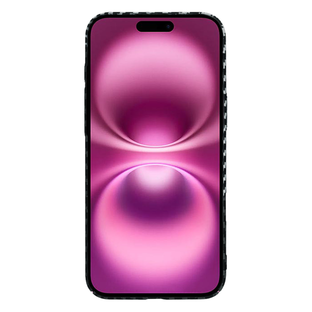 Funda para Apple iPhone 16 Plus, Techsuit, Carbonite FiberShell, Negra Gris