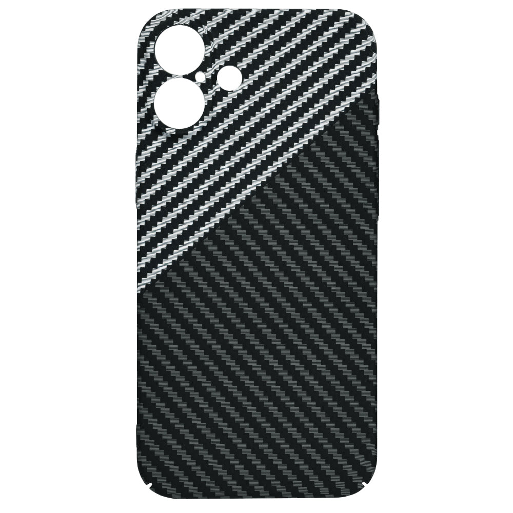 Funda para Apple iPhone 16 Plus, Techsuit, Carbonite FiberShell, Negra Gris