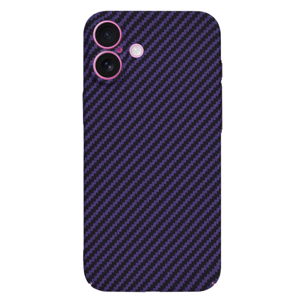 Funda para Apple iPhone 16 Plus, Techsuit, Carbonite FiberShell, Morado