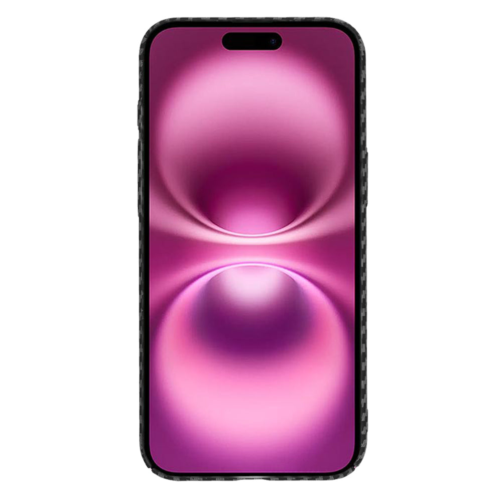 Funda para Apple iPhone 16 Plus, Techsuit, Carbonite FiberShell, Negra