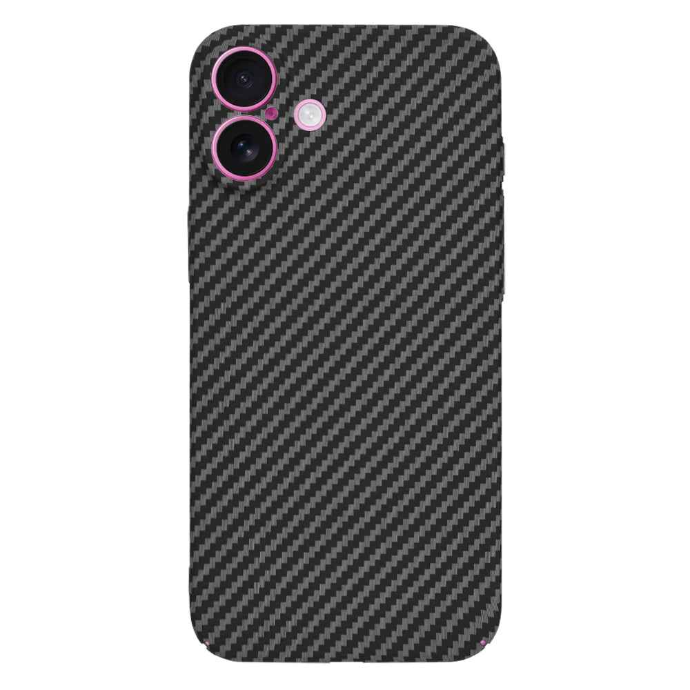 Funda para Apple iPhone 16 Plus, Techsuit, Carbonite FiberShell, Negra