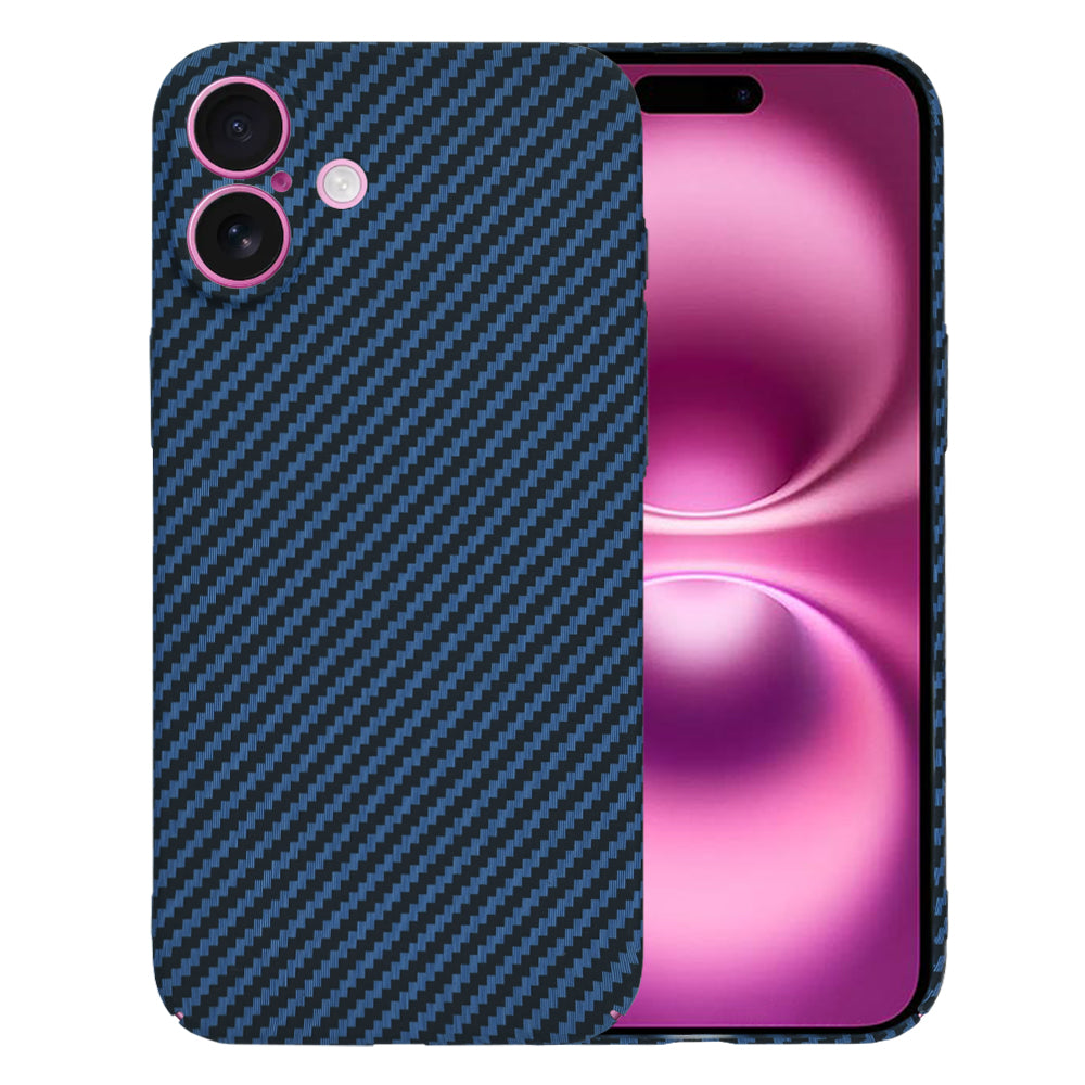 Funda para Apple iPhone 16 Plus, Techsuit, Carbonite FiberShell, Turquesa