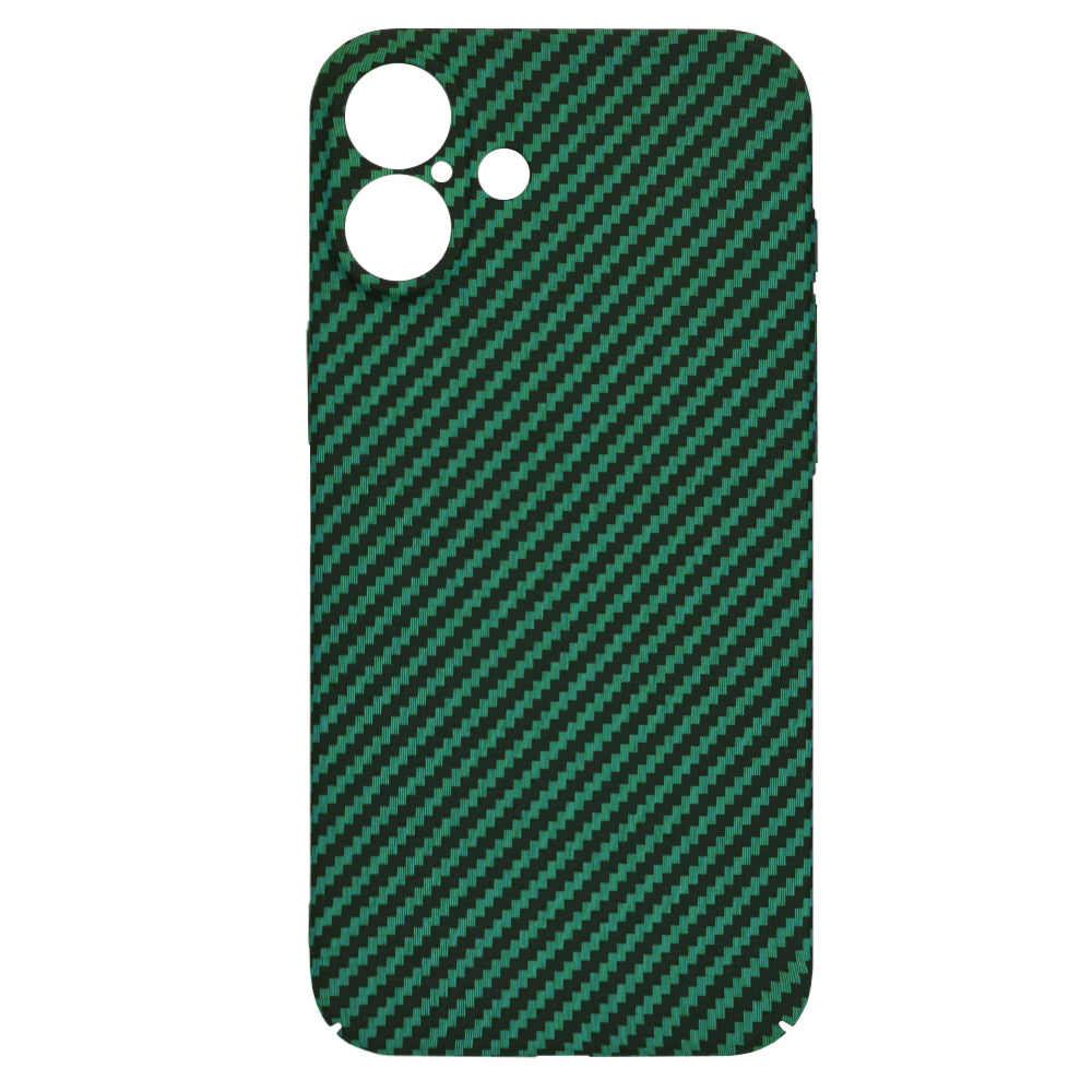 Funda para Apple iPhone 16 Plus, Techsuit, Carbonite FiberShell, Verde