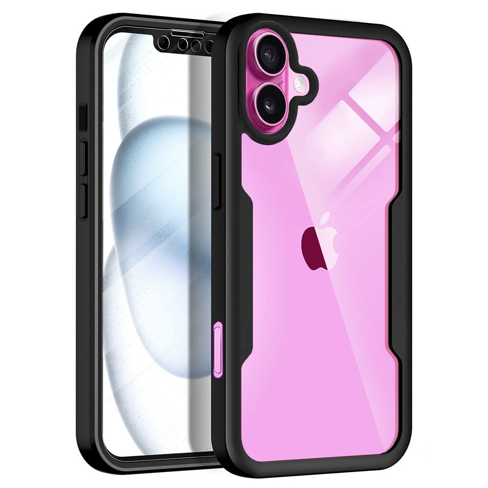 Funda para Apple iPhone 16 Plus, Techsuit, ColorVerse 360, Negra