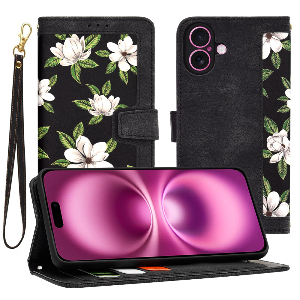 Funda para Apple iPhone 16 Plus, Techsuit, FlipCraft, Negra
