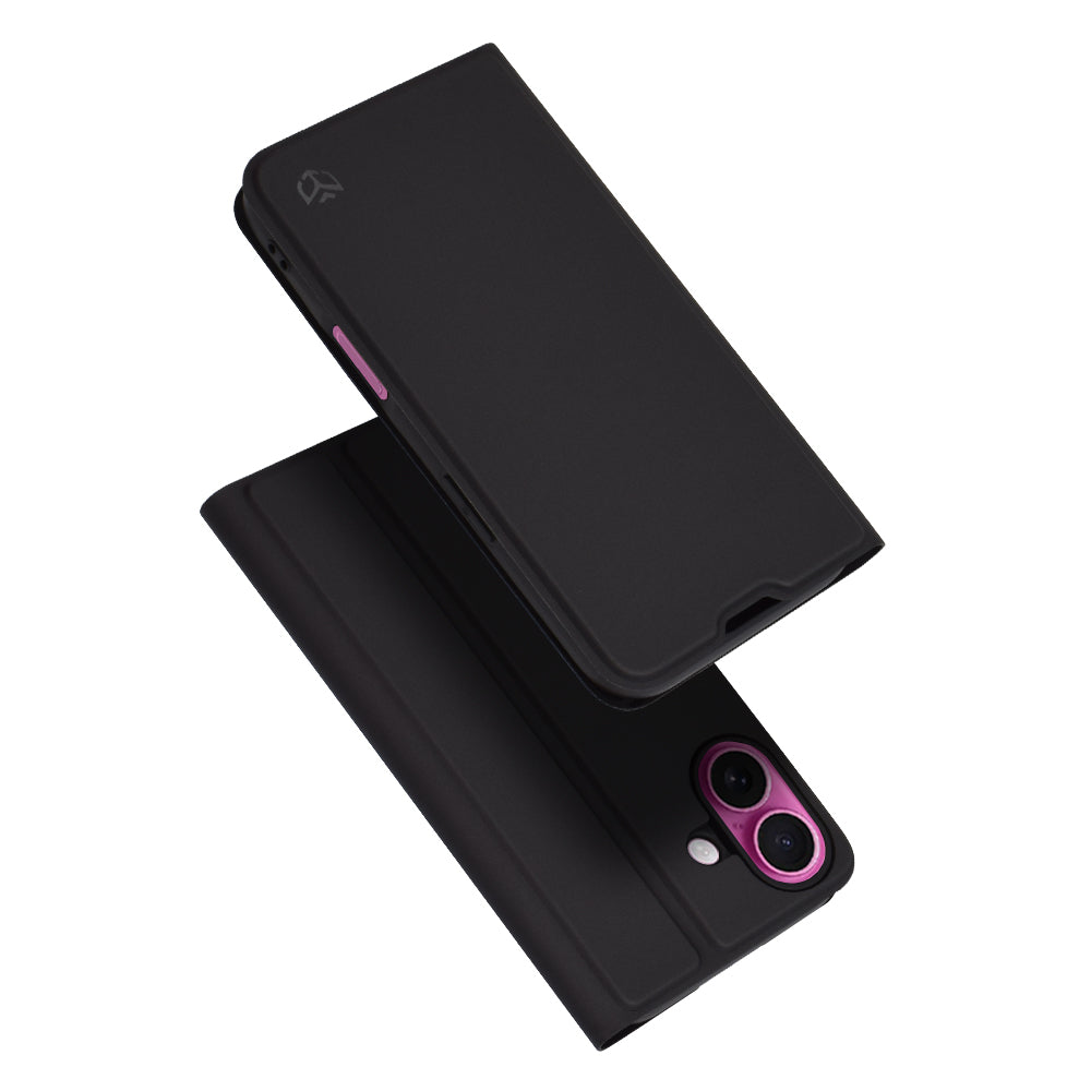 Funda para Apple iPhone 16 Plus, Techsuit, Magskin Book, Negra