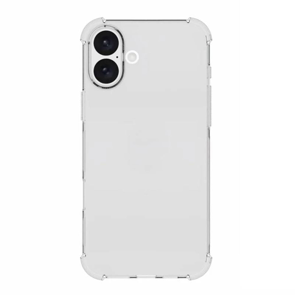 Funda para Apple iPhone 16 Plus, Techsuit, Transparente a prueba de golpes (Agujero grande para lente), Transparente