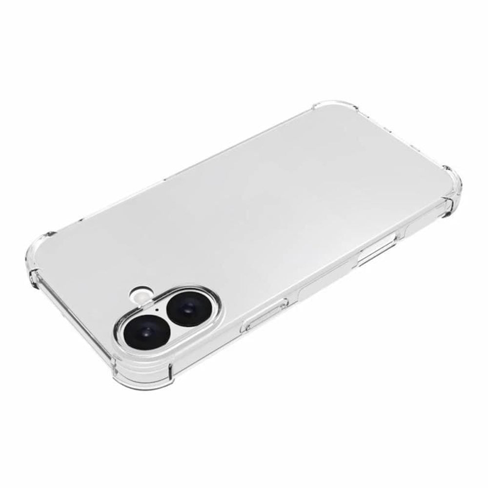 Funda para Apple iPhone 16 Plus, Techsuit, Transparente a prueba de golpes (Agujero grande para lente), Transparente