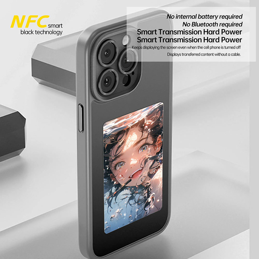 Funda para Apple iPhone 16 Plus, Techsuit, SmartScreen NFC, Negra