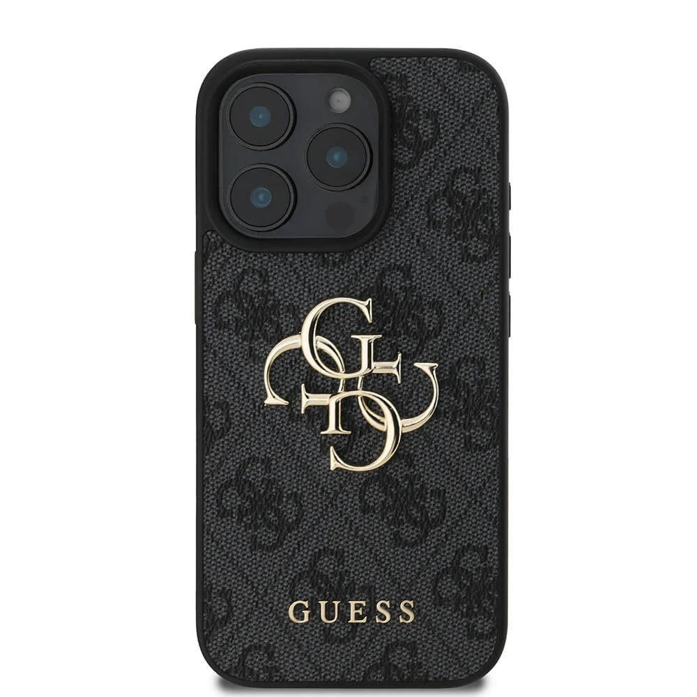 Funda para Apple iPhone 16 Pro, Guess, 4G Big Logo, Negra