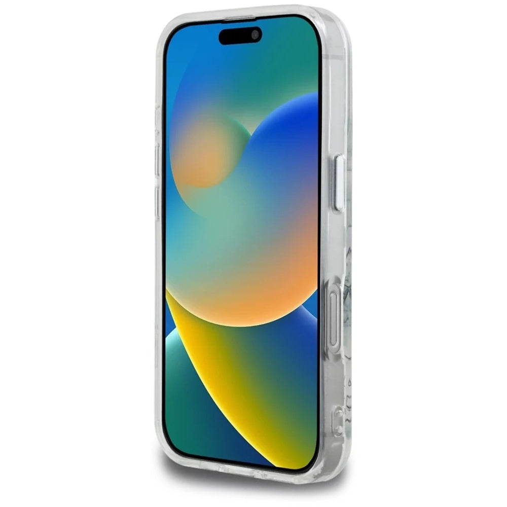 Funda para Apple iPhone 16 Pro, Karl Lagerfeld, IML Sketched Graphic Logo, Transparente