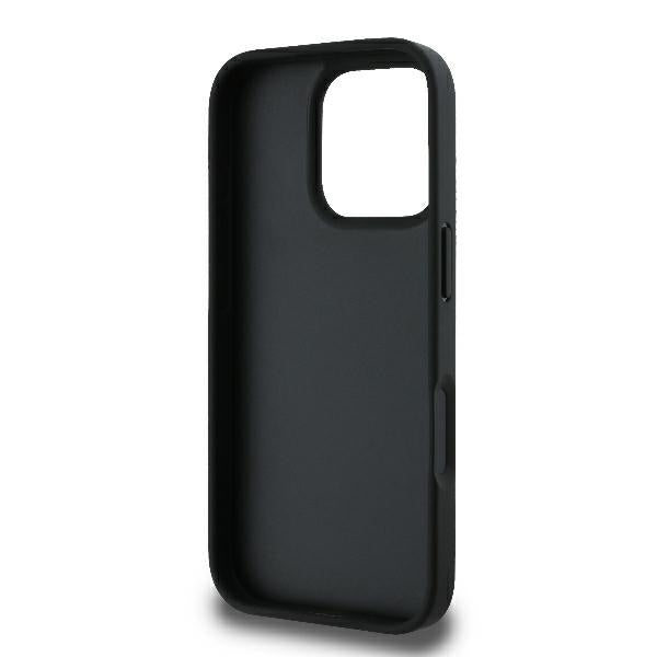 Funda para Apple iPhone 16 Pro, Karl Lagerfeld, Monograma Karl & Cabezas de Choupette, Negra