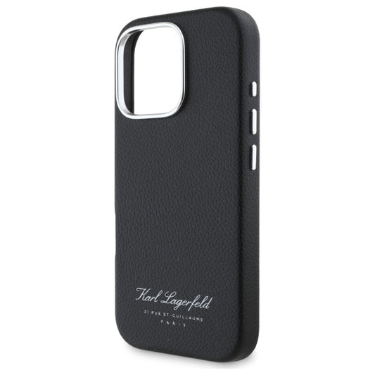 Funda para Apple iPhone 16 Pro, Karl Lagerfeld, RSG, Negra