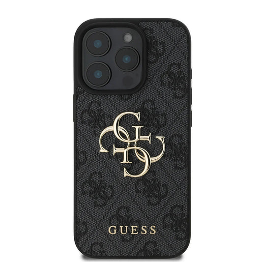 Funda para Apple iPhone 16 Pro Max, Guess, 4G Big Logo, Negra
