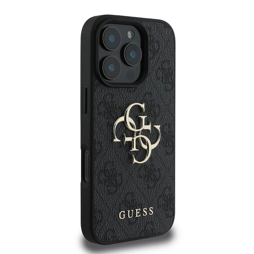 Funda para Apple iPhone 16 Pro Max, Guess, 4G Big Logo, Negra
