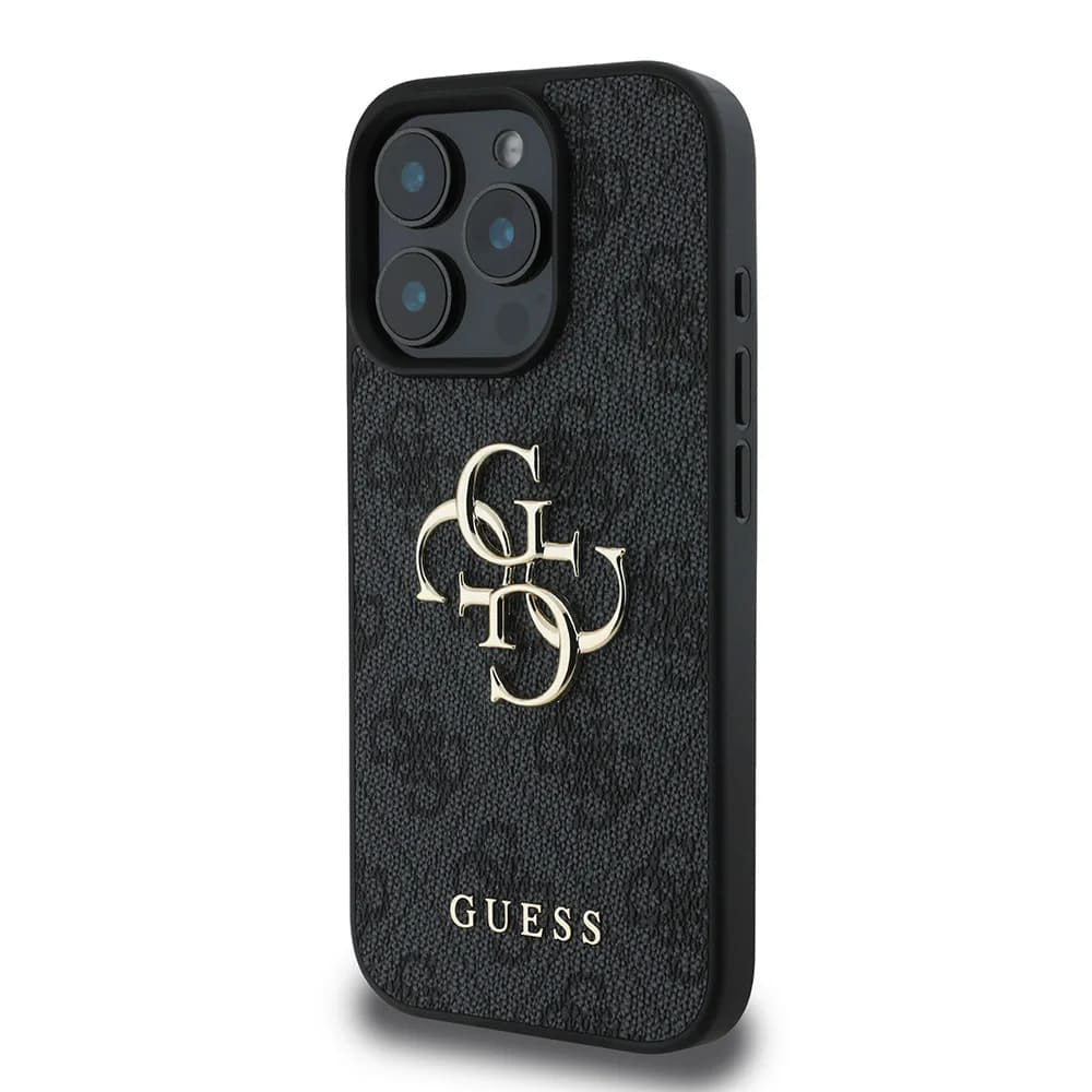 Funda para Apple iPhone 16 Pro Max, Guess, 4G Big Logo, Negra
