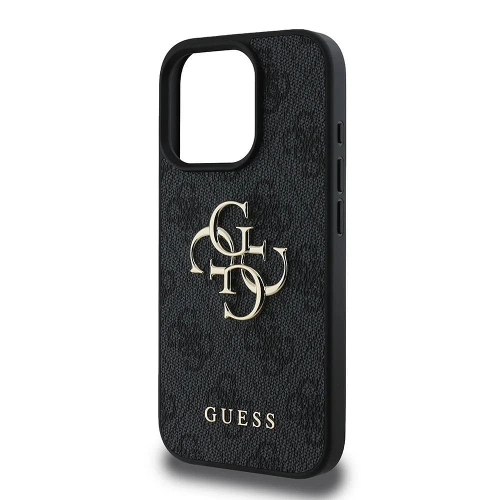 Funda para Apple iPhone 16 Pro Max, Guess, 4G Big Logo, Negra