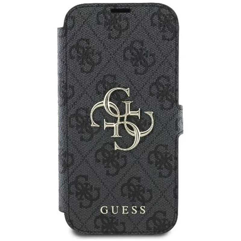 Funda para Apple iPhone 16 Pro Max, Guess, 4G Book, Negra