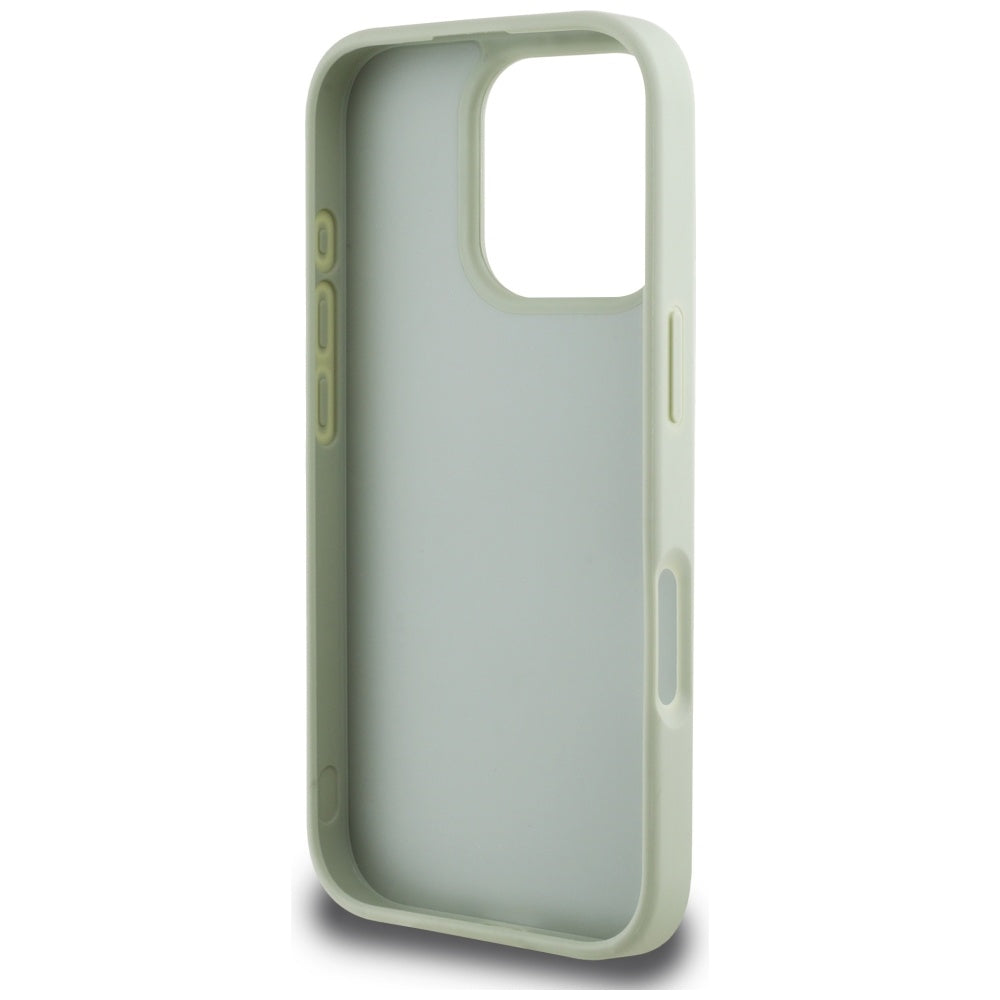 Funda para Apple iPhone 16 Pro Max, Guess, Grained Big 4G Logo Small Classic Logo, Verde