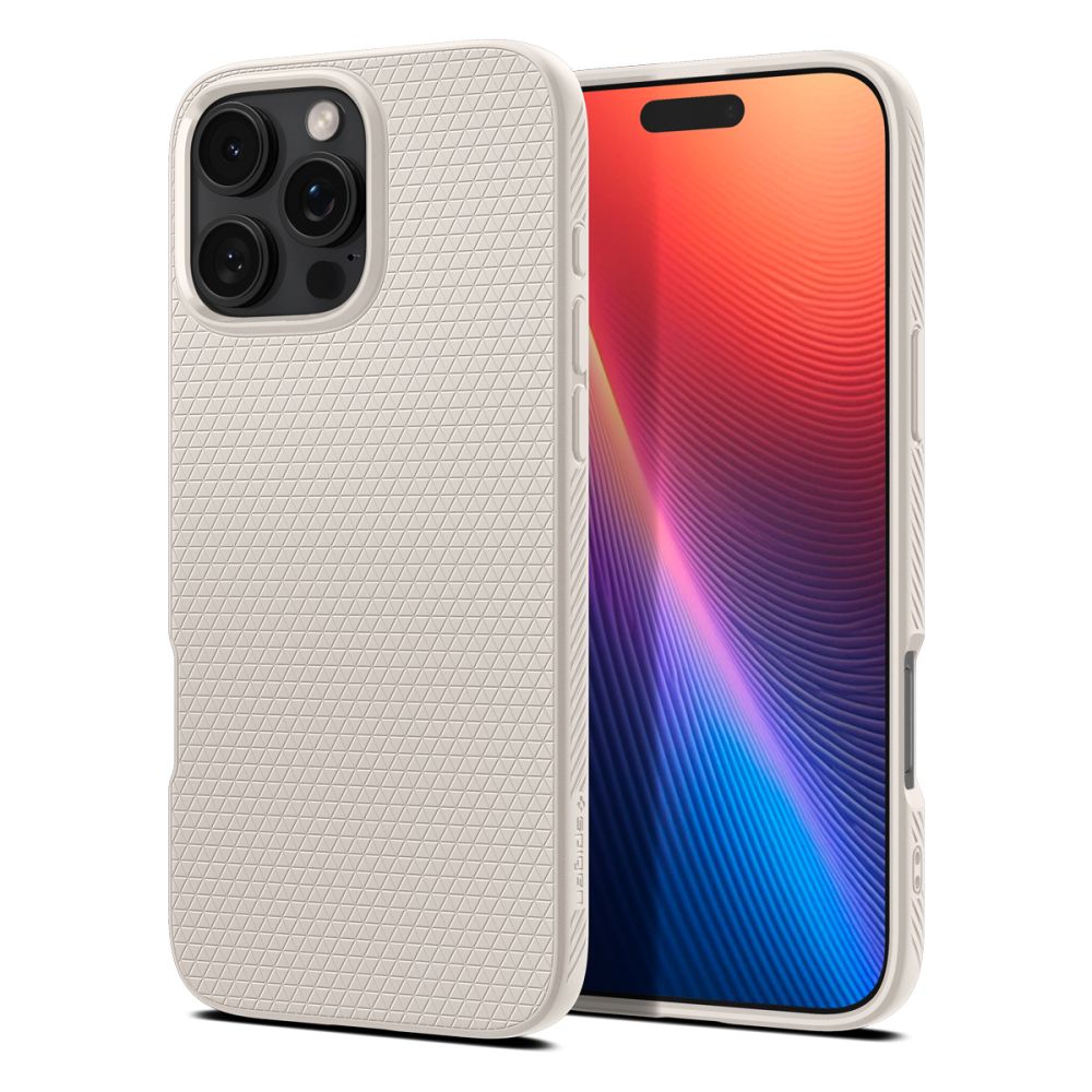 Funda para Apple iPhone 16 Pro Max, Spigen, Liquid Air, Beige