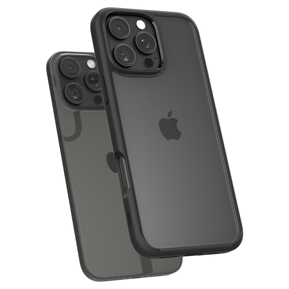 Funda para Apple iPhone 16 Pro Max, Spigen, Ultra Hybrid, Negra Mate ACS07996