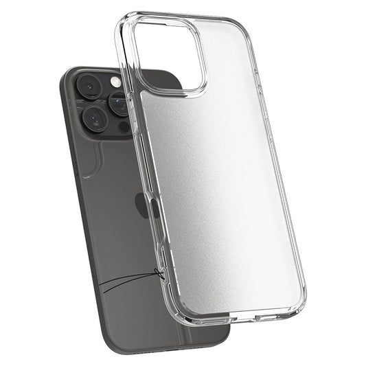 Funda para Apple iPhone 16 Pro Max, Spigen, Ultra Hybrid, Transparente Satinada ACS07993
