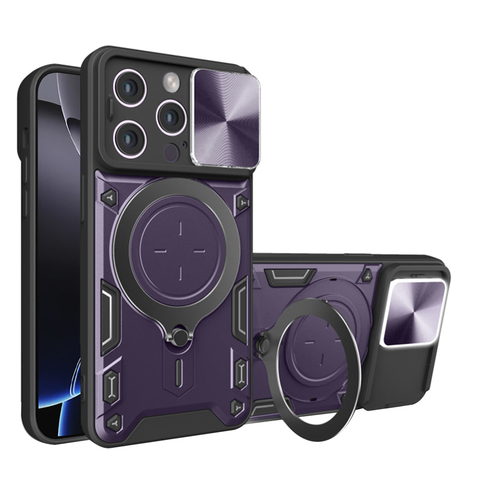 Funda para Apple iPhone 16 Pro Max, Techsuit, CamGuard Pro, Morado