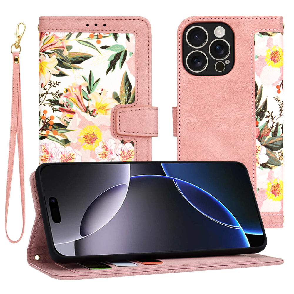 Funda para Apple iPhone 16 Pro Max, Techsuit, FlipCraft, Rosa
