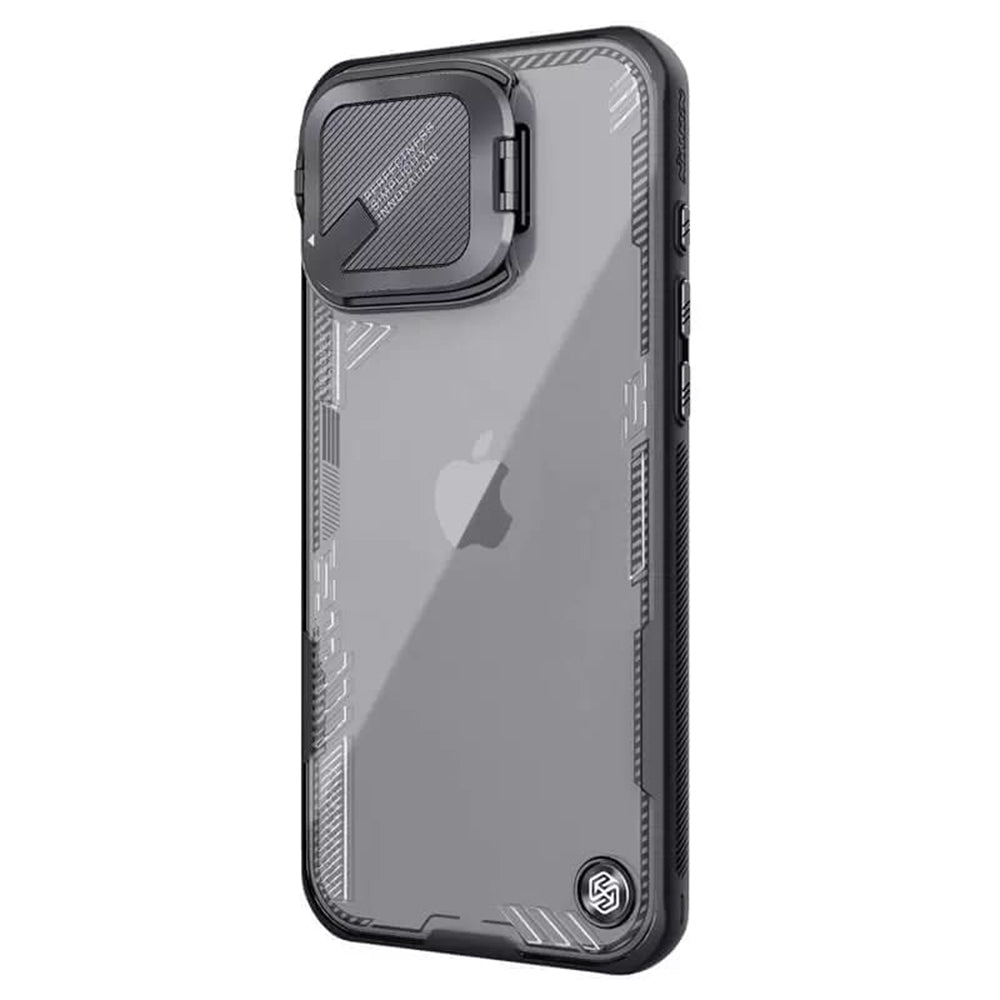 Funda para Apple iPhone 16 Pro, Nillkin, Iceblade Prop (sin recorte para cámara), Negra