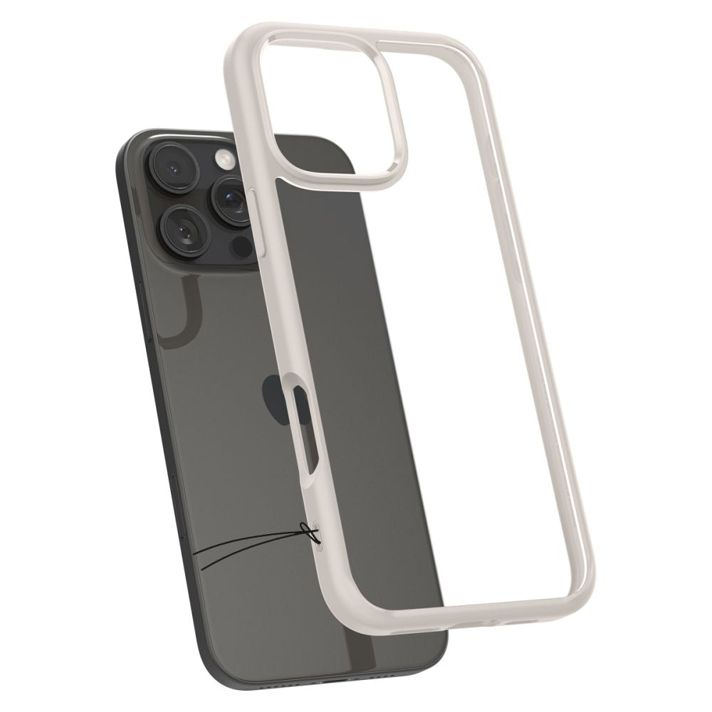 Funda para Apple iPhone 16 Pro, Spigen, Ultra Hybrid, Beige ACS08127