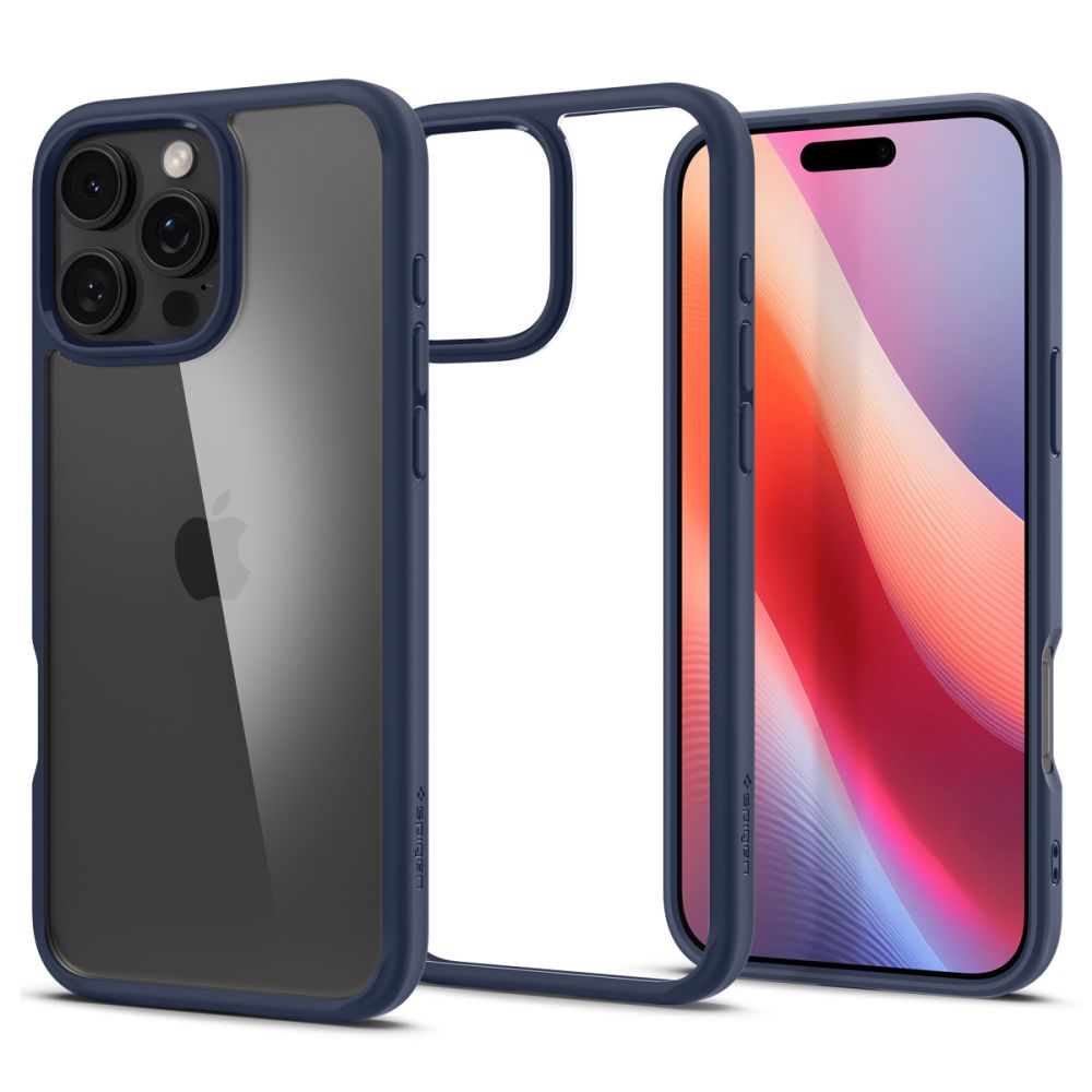 Funda para Apple iPhone 16 Pro, Spigen, Ultra Hybrid, Azul Marino ACS08126