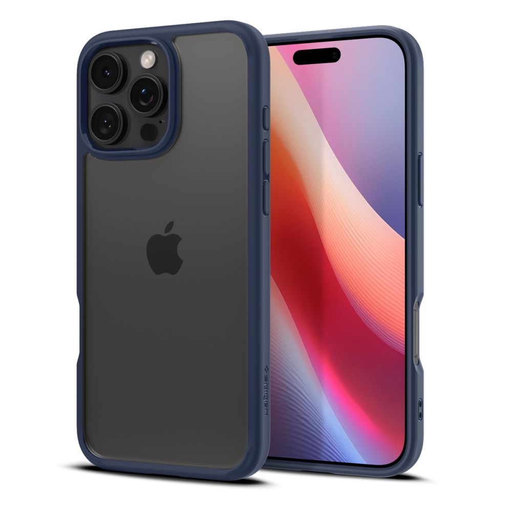 Funda para Apple iPhone 16 Pro, Spigen, Ultra Hybrid, Azul Marino ACS08126