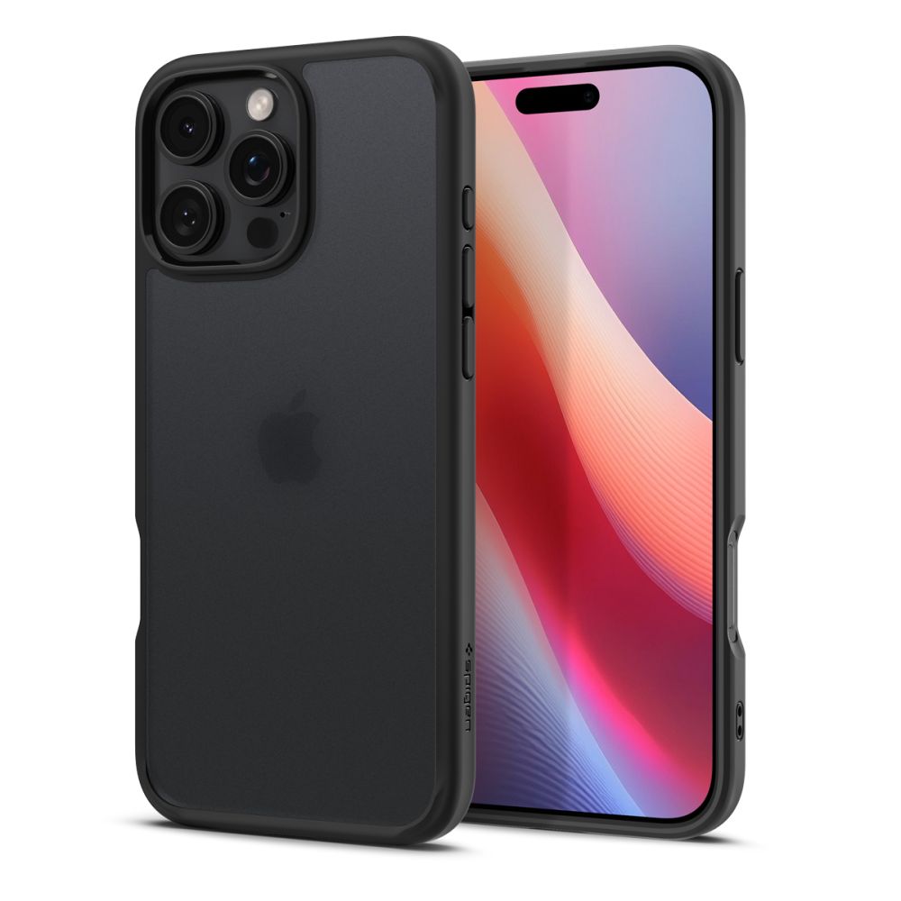 Funda para Apple iPhone 16 Pro, Spigen, Ultra Hybrid, Negra Satinada ACS08124