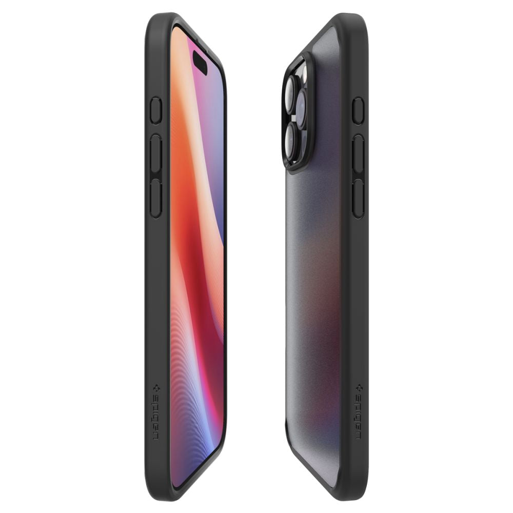 Funda para Apple iPhone 16 Pro, Spigen, Ultra Hybrid, Negra Satinada ACS08124