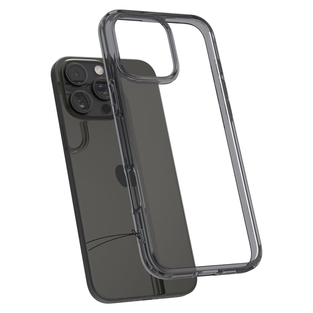 Funda para Apple iPhone 16 Pro, Spigen, Ultra Hybrid, Ahumada ACS08123