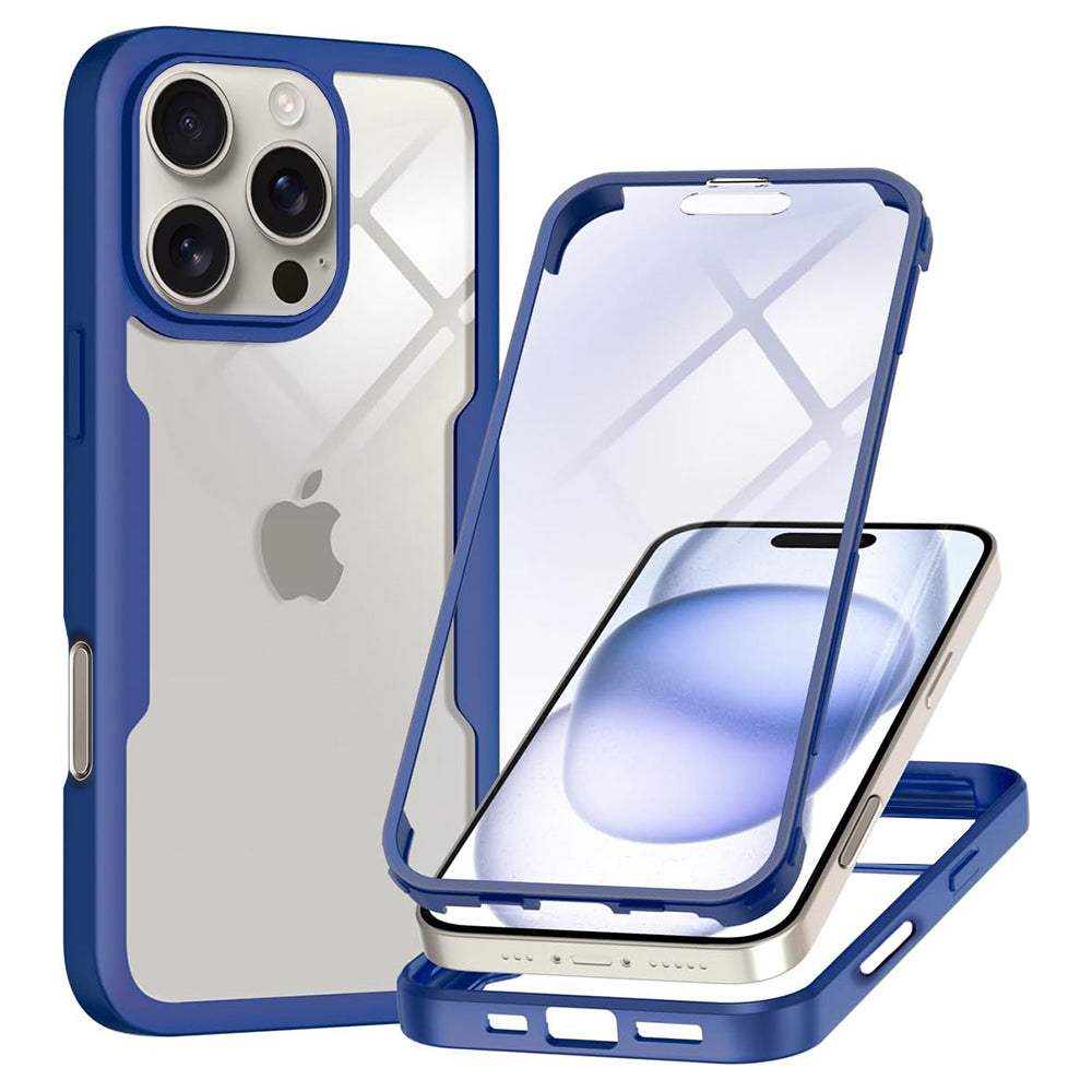 Funda para Apple iPhone 16 Pro, Techsuit, ColorVerse 360, Azul