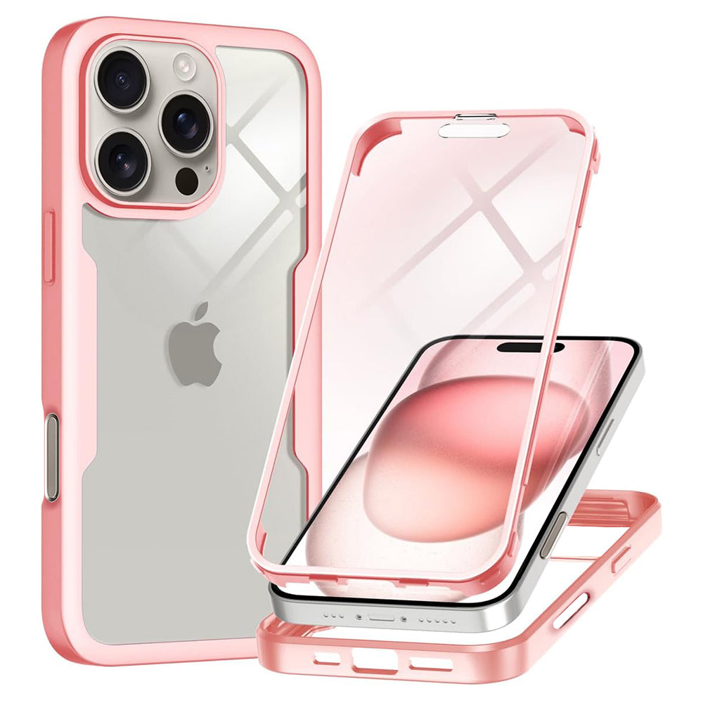 Funda para Apple iPhone 16 Pro, Techsuit, ColorVerse 360, Rosa