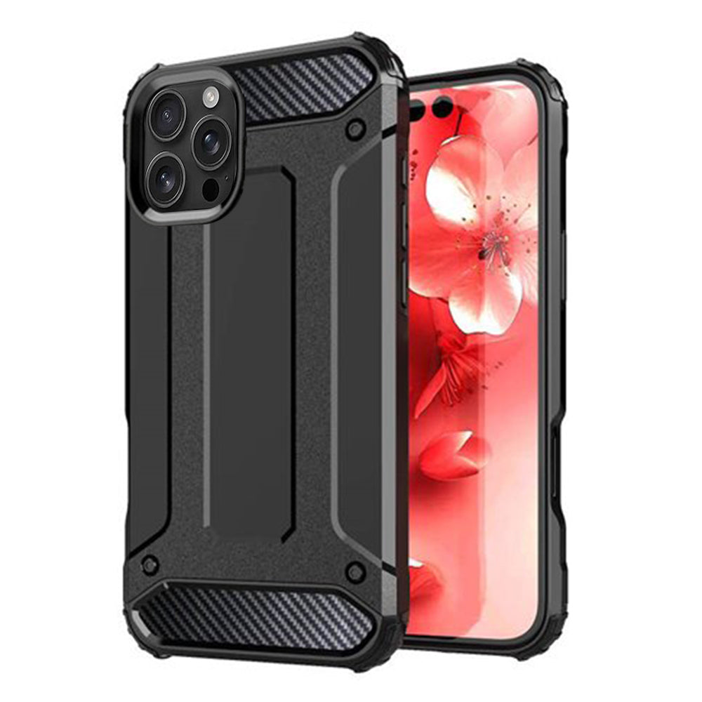 Funda para Apple iPhone 16 Pro, Techsuit, Hybrid Armor, Negra