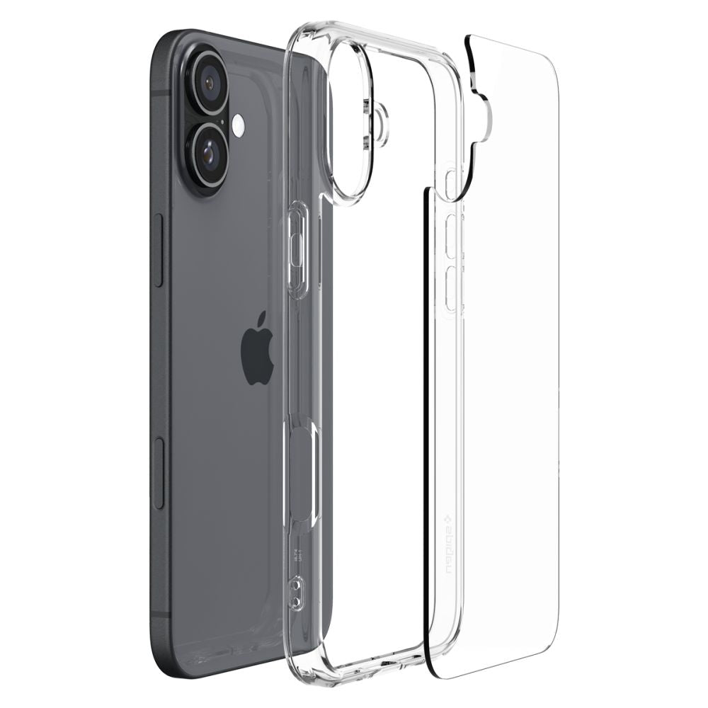 Funda para Apple iPhone 16, Spigen, Ultra Hybrid, Transparente ACS08197