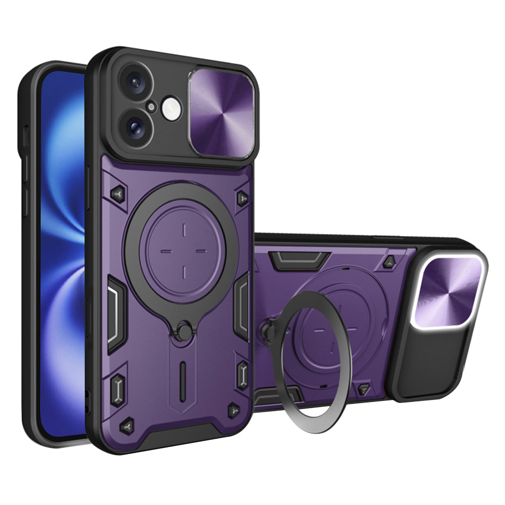 Funda para Apple iPhone 16, Techsuit, CamGuard Pro, Morado