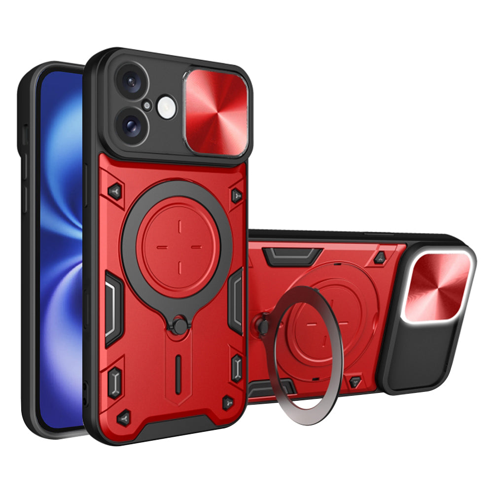 Funda para Apple iPhone 16, Techsuit, CamGuard Pro, Roja