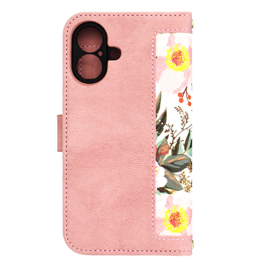 Funda para Apple iPhone 16, Techsuit, FlipCraft, Rosa