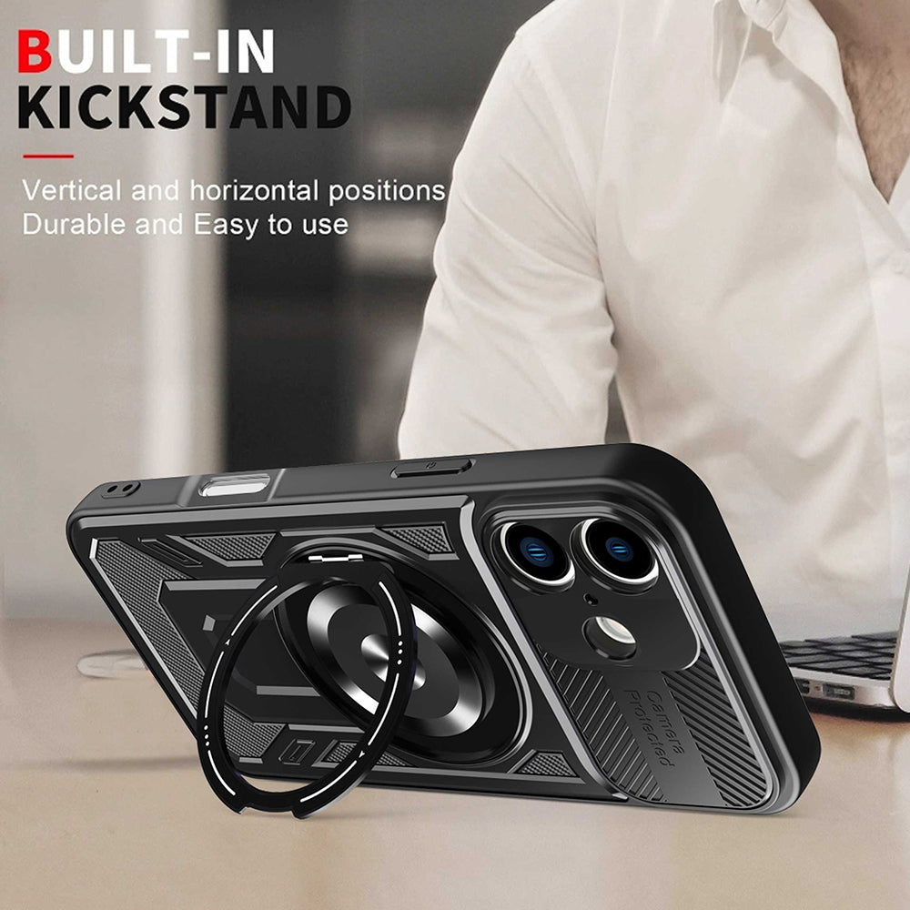 Funda para Apple iPhone 16, Techsuit, RuggedCam, Negra