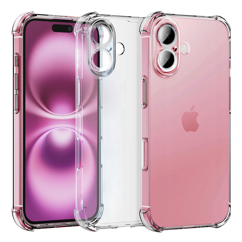 Funda para Apple iPhone 16, Techsuit, Antigolpes Transparente, Transparente