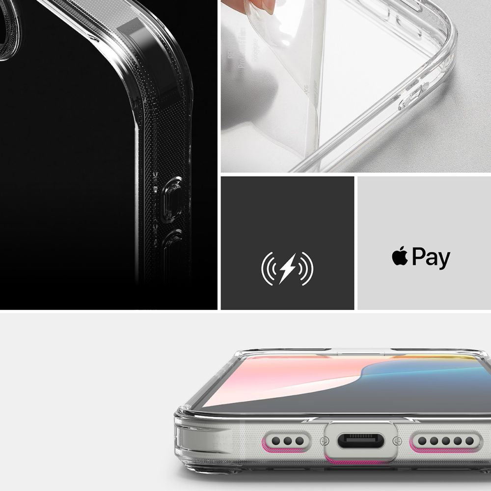 Funda para Apple iPhone 17e / 16e, Ringke, Fusion, Transparente